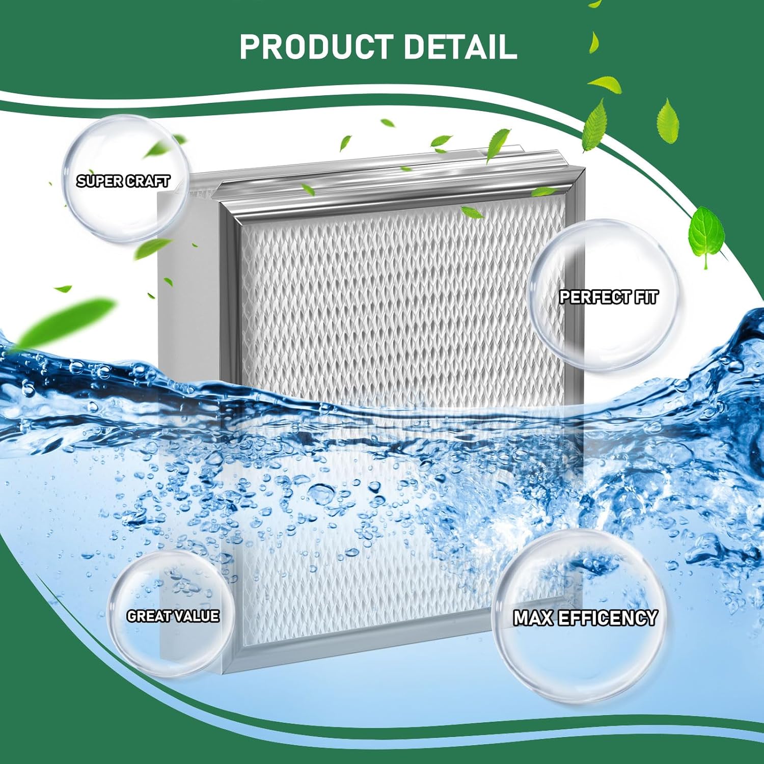 GeneralAire 990-13 G13 Humidifier Replacement Filter Pad for Models 709, 990, 1040, 1042, 1137 - 3 Pack