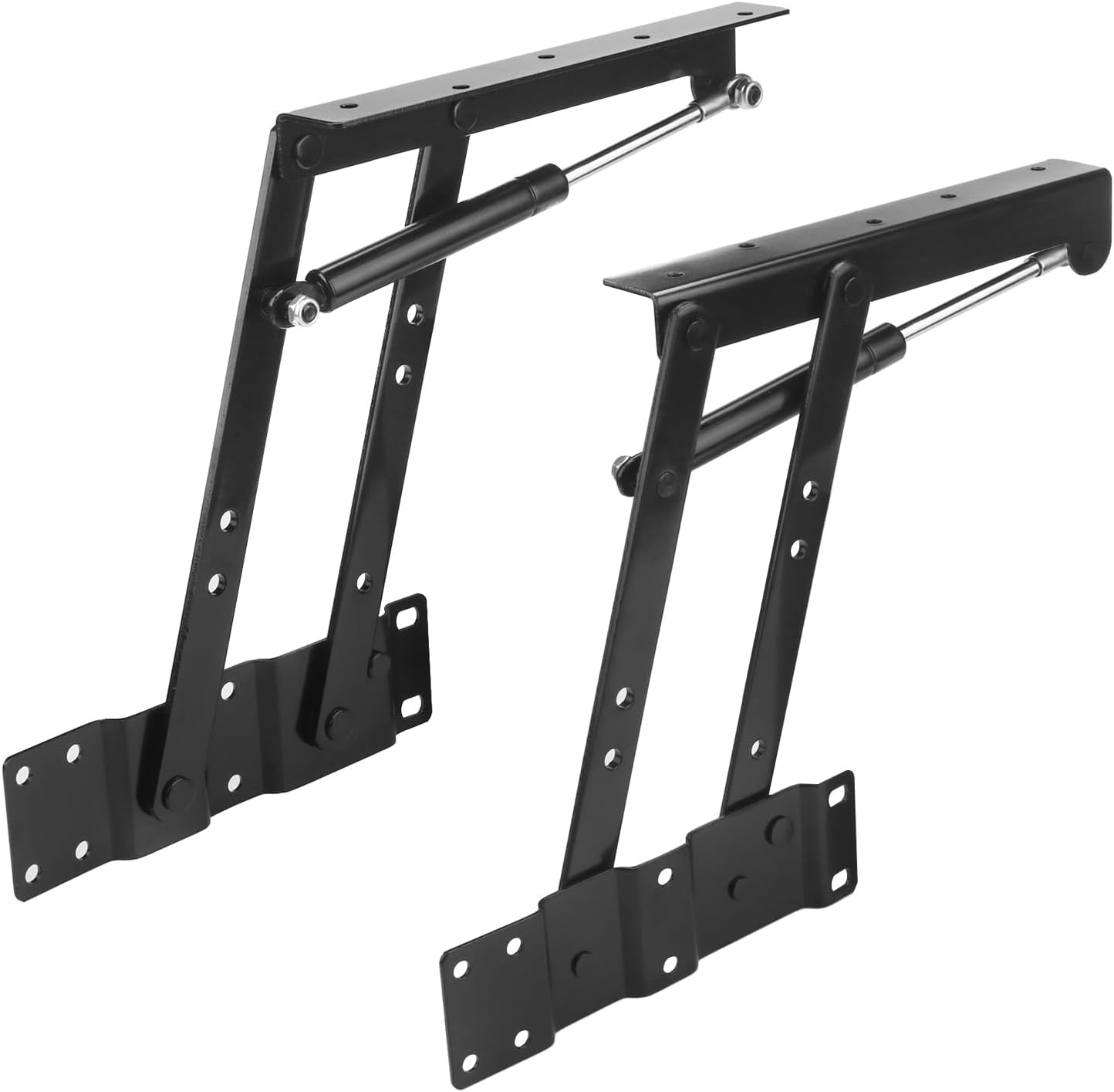 GENHAKON Heavy Duty Folding Lift Up Hinges for Coffee Table Furniture - 1 Pair Hydraulic Mechanism Hardware for Home Lifting - WildKart