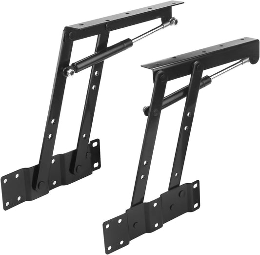 GENHAKON Heavy Duty Folding Lift Up Hinges for Coffee Table Furniture - 1 Pair Hydraulic Mechanism Hardware for Home Lifting - WildKart