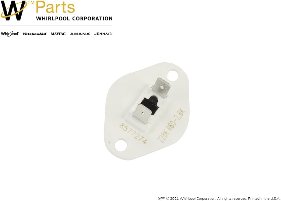 Genuine Whirlpool WP8577274 Dryer Thermistor - Original Equipment Manufacturer
