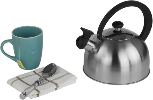 Gibson Overseas Springberry 2.25 Quart Whistle Tea Kettle - Stylish and Functional Addition to Your Kitchen