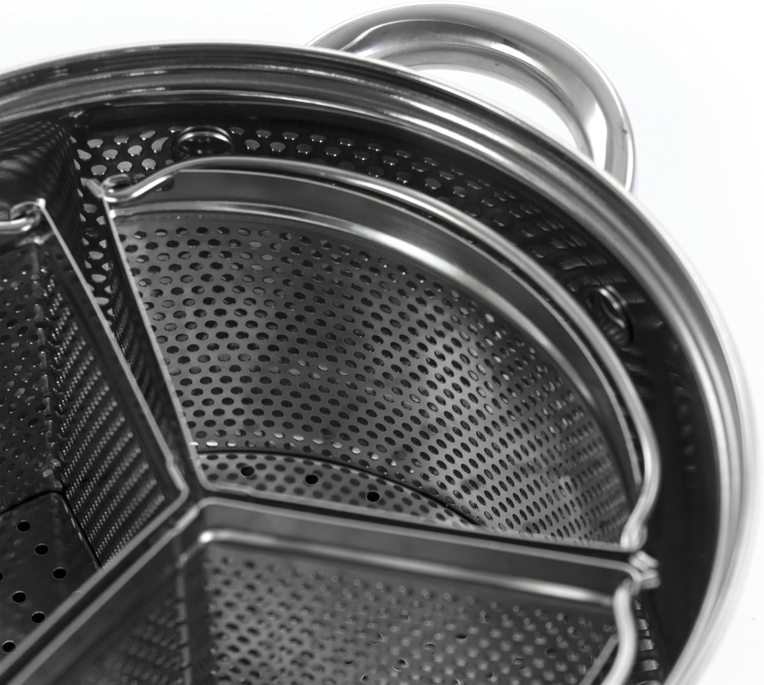 Gibson Sangerfield Oster Dutch Oven 4 QT Stainless Steel with Lid and Dividers 128612.05