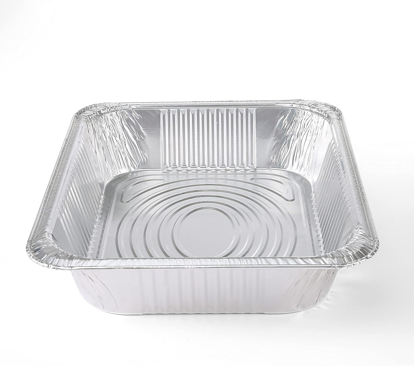 Glad Disposable Aluminum Half Size Deep Steam Pan - 2 Pack - Foil Steam Pan - 12.5” x 10.25” x 2.5” - Disposable Steamware