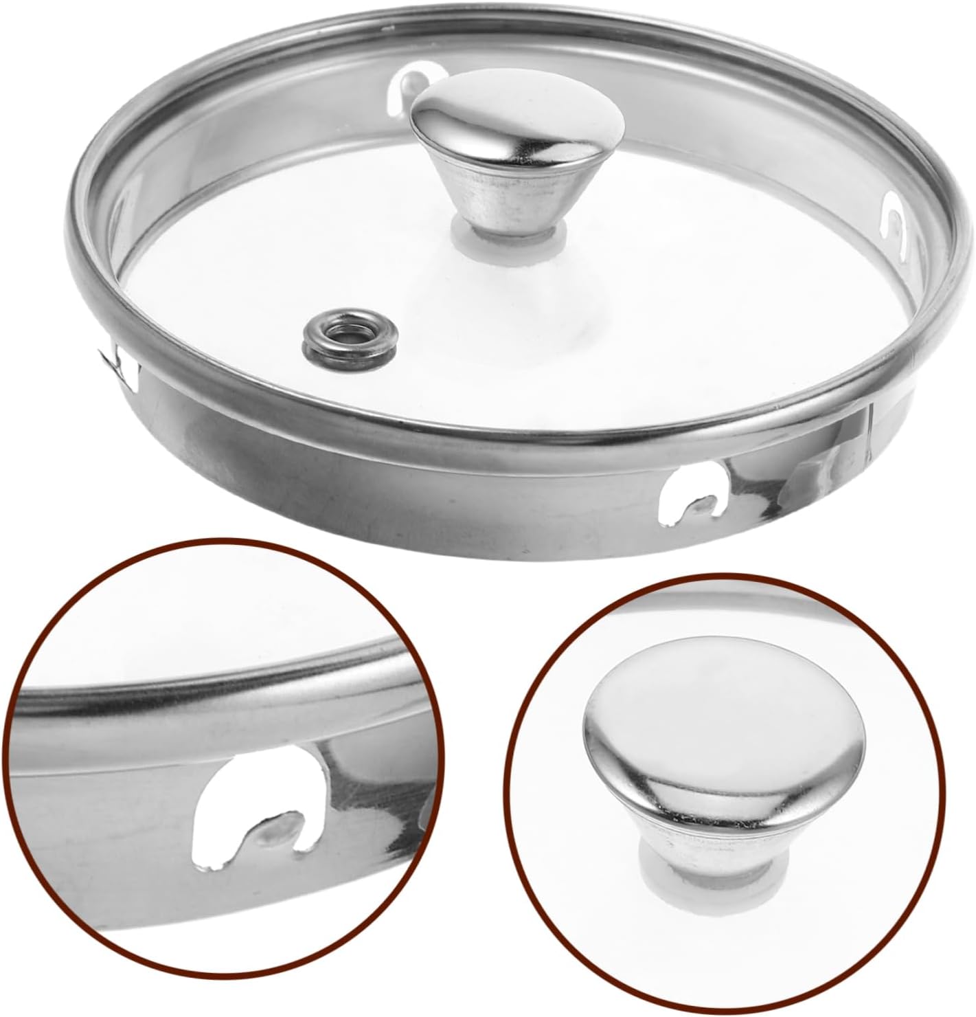 Glass Lid Replacement for Tea Kettles, Saucepans, and Frying Pans - FUNOMOCYA Universal Cover