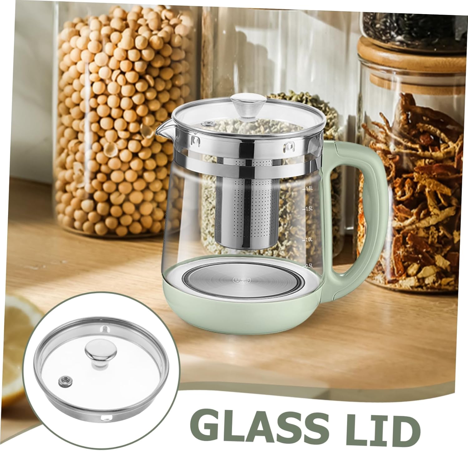 Glass Lid Replacement for Tea Kettles, Saucepans, and Frying Pans - FUNOMOCYA Universal Cover