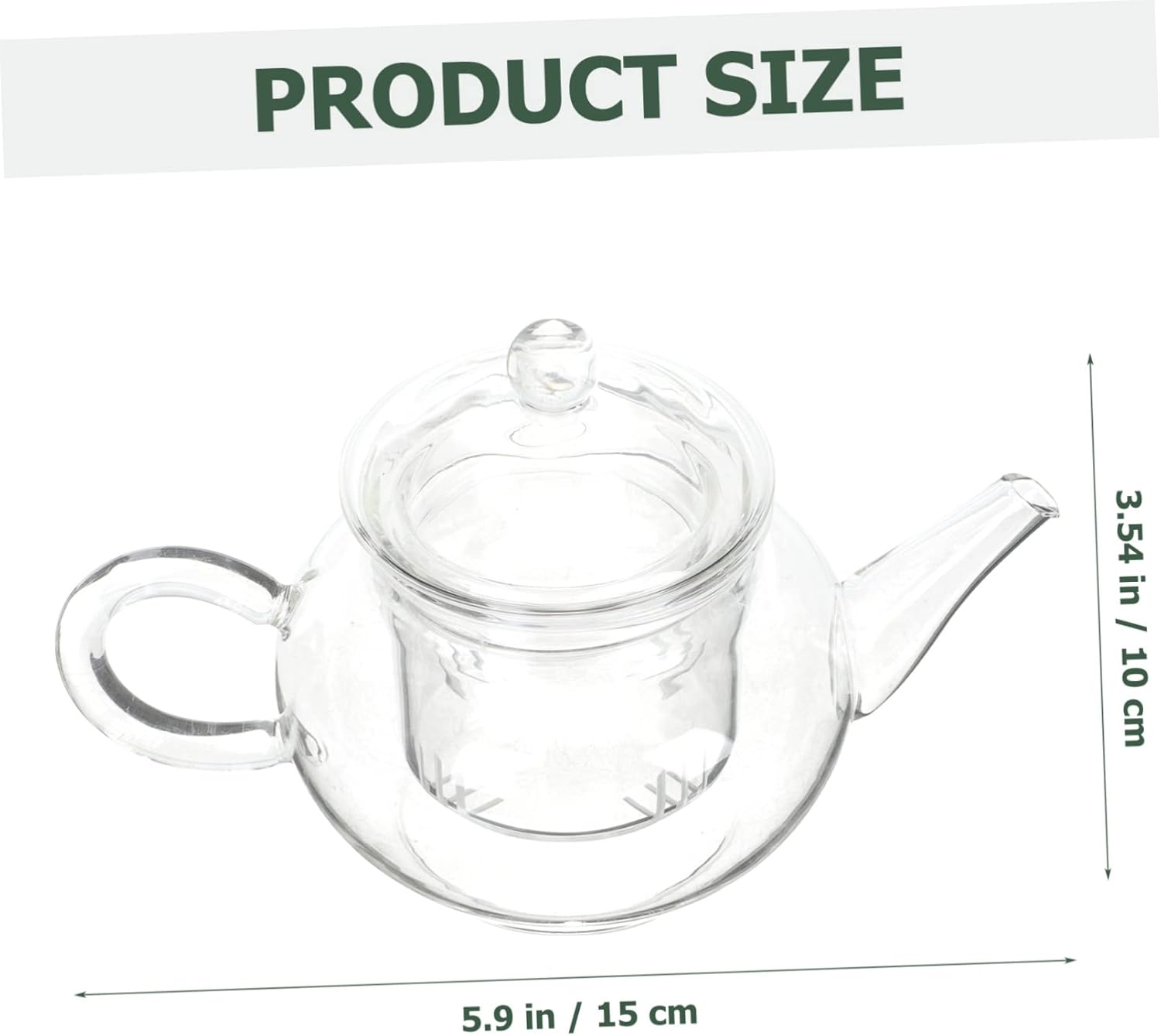 Glass Loose Leaf Tea Kettle Set with Strainer and Whistling Saucers for Stove Top Teapots
