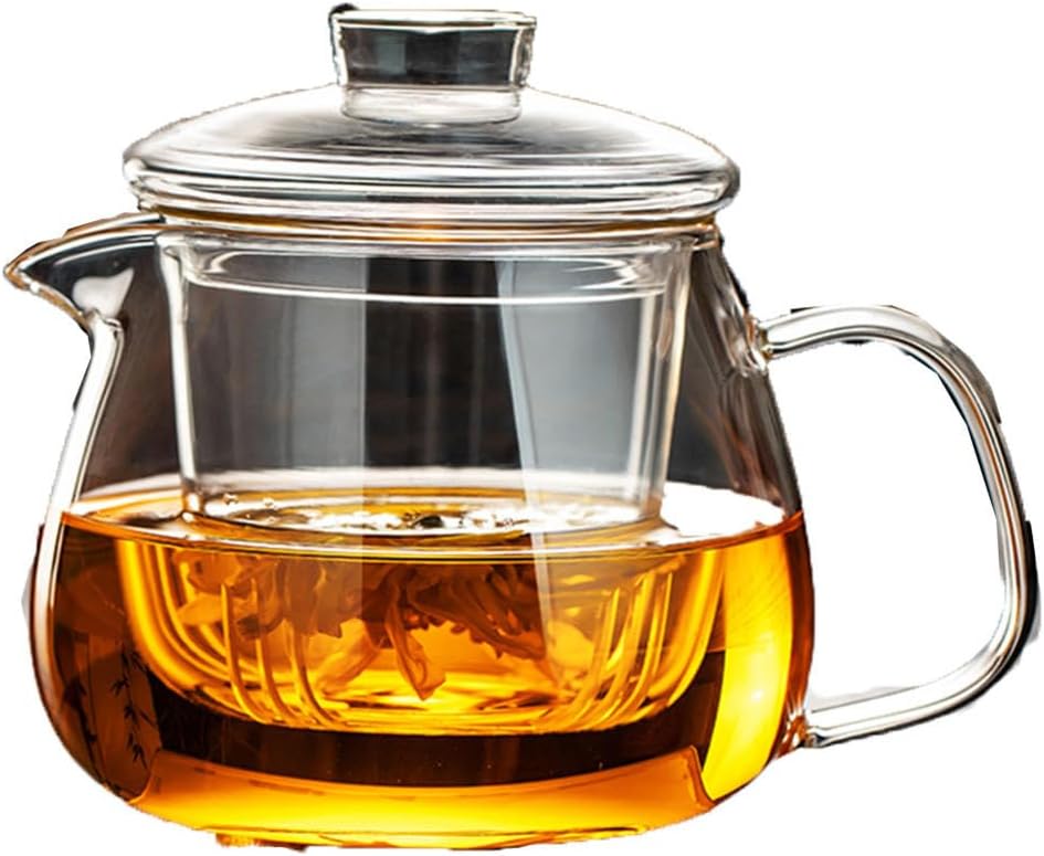 Glass Tea Set with Infuser for Loose Leaf Tea - Teapot, Steeper, Maker, Pitcher - Perfect Tea Set for Adults