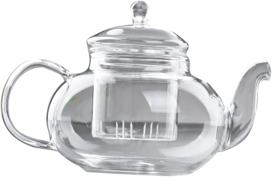 Glass Teapot for Loose Leaf Tea Brewing - 1 Piece Teaware Pot