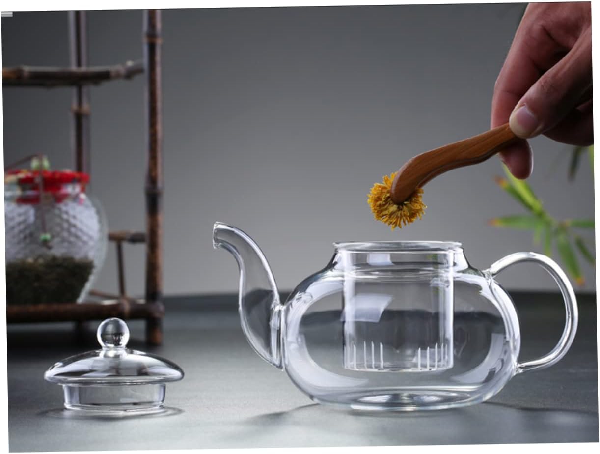 Glass Teapot for Loose Leaf Tea Brewing - 1 Piece Teaware Pot