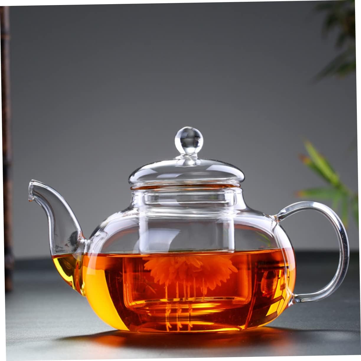 Glass Teapot for Loose Leaf Tea Brewing - 1 Piece Teaware Pot
