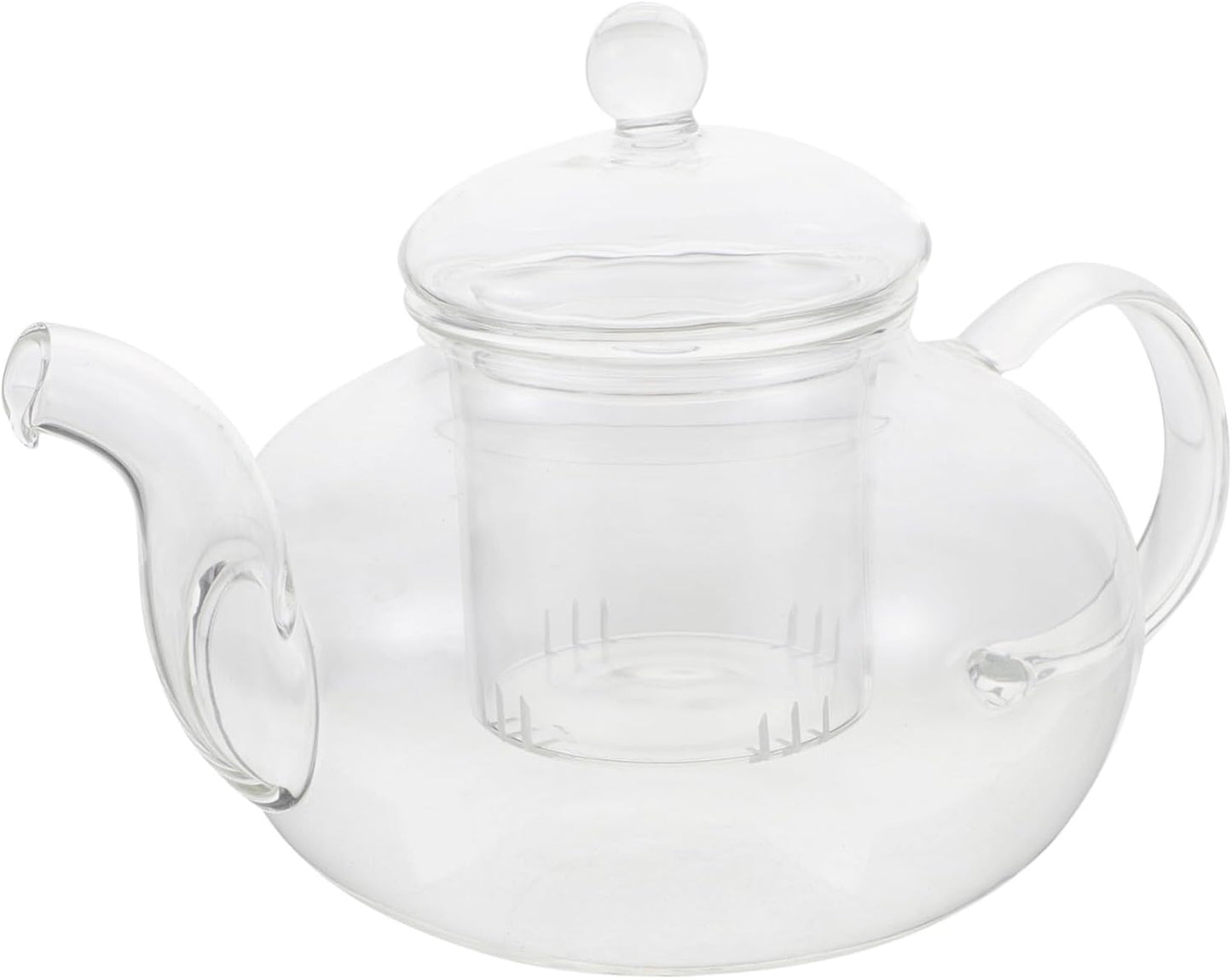 Glass Teapot with Infuser for Loose Leaf Tea - Japanese Style Blooming Tea Kettle - Enamel Water Kettle for Hotel and Home Use