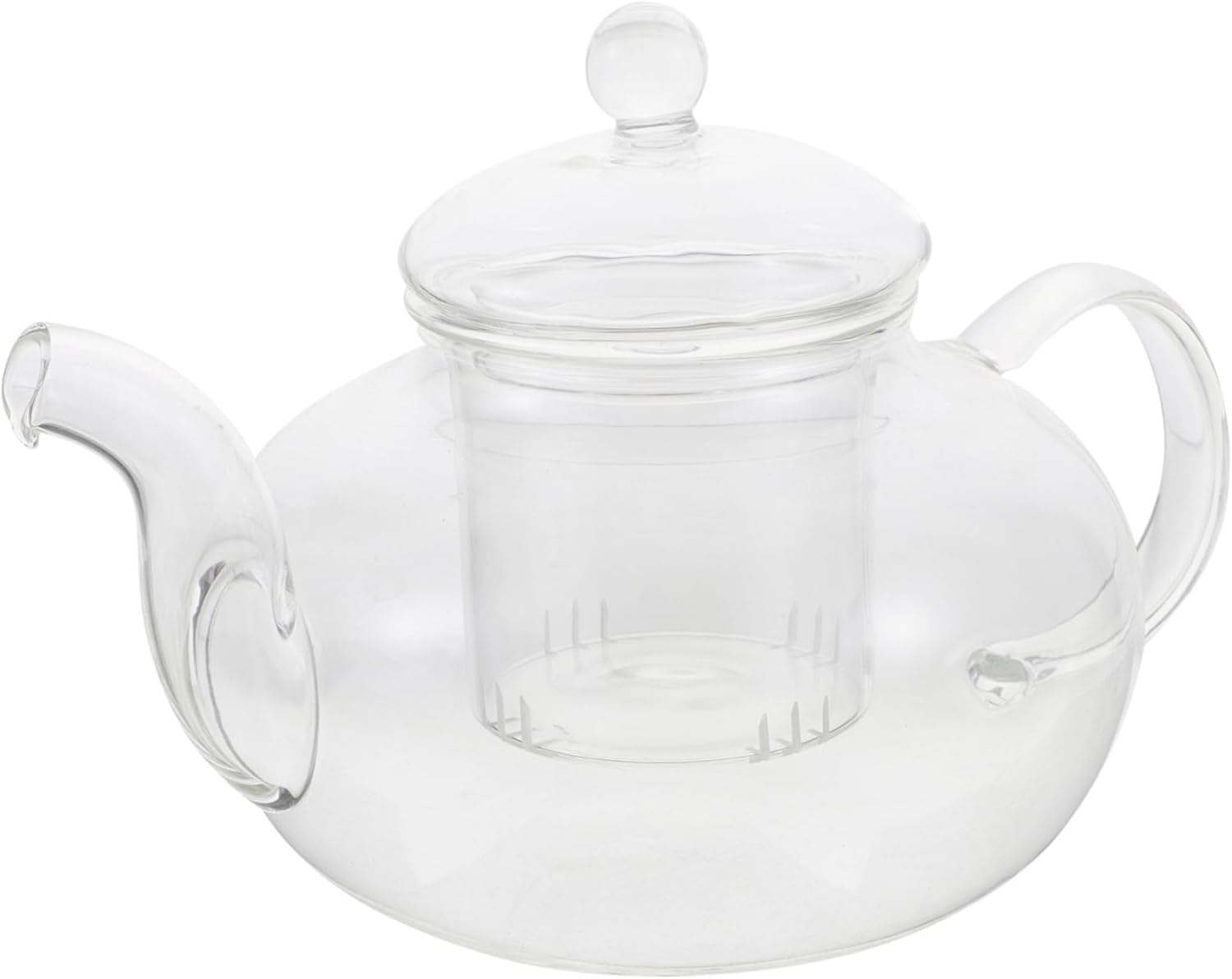 Glass Teapot with Infuser for Loose Leaf Tea - Japanese Style Blooming Tea Kettle - Enamel Water Kettle for Hotel and Home Use