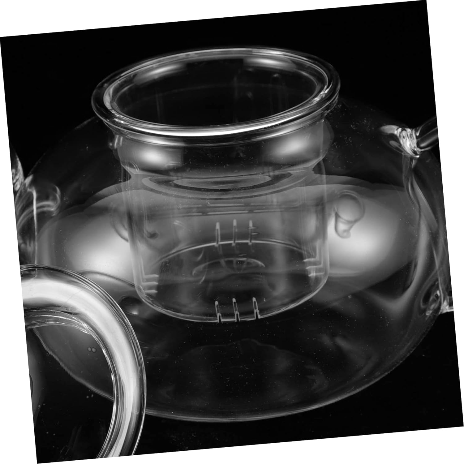 Glass Teapot with Infuser for Loose Leaf Tea - Japanese Style Blooming Tea Kettle - Enamel Water Kettle for Hotel and Home Use