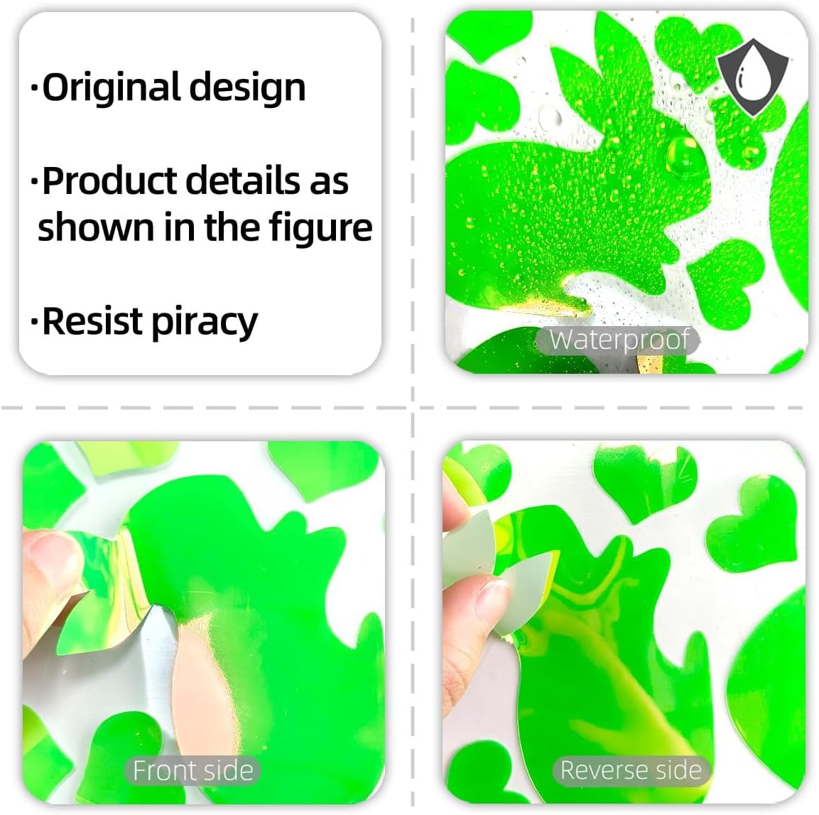 Glow in The Dark Easter Bunny Wall Decals - Cute Luminous Bunny Eggs Stickers for Spring Party Decor