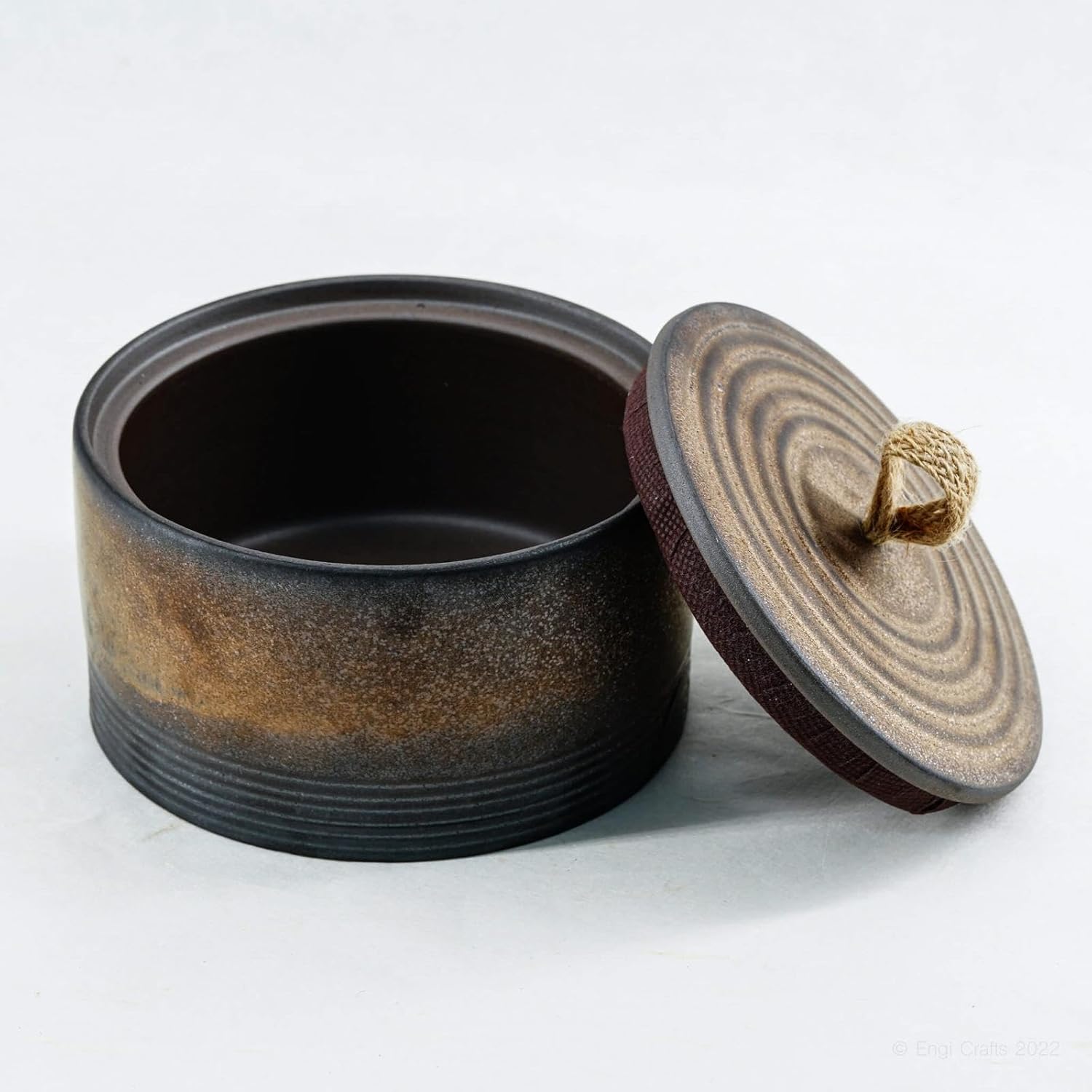 Golden Matte Black Ceramic Kitchen Canister Set for Coffee and Tea Storage Jar