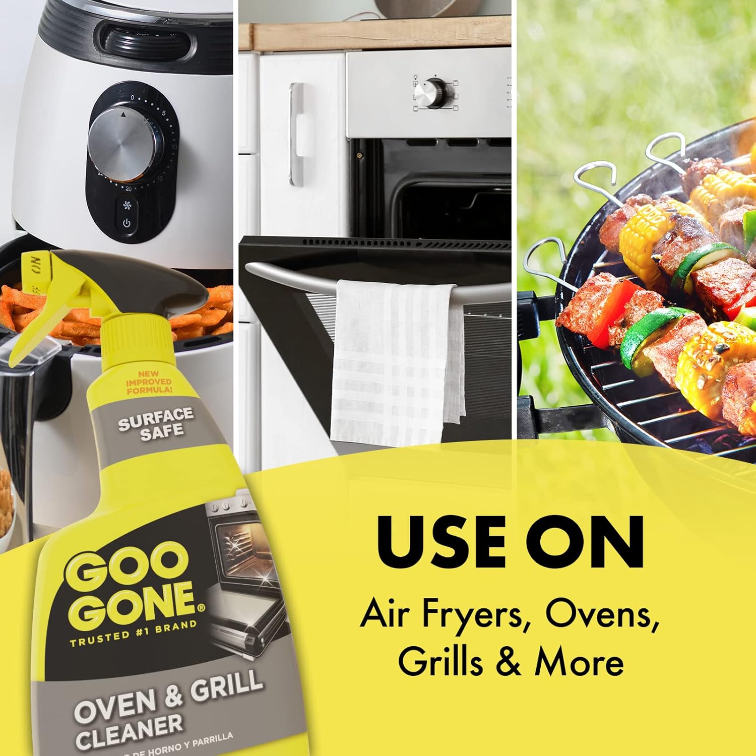 Goo Gone Oven and Grill Cleaner 28 oz - Removes Baked-On Grease Safely