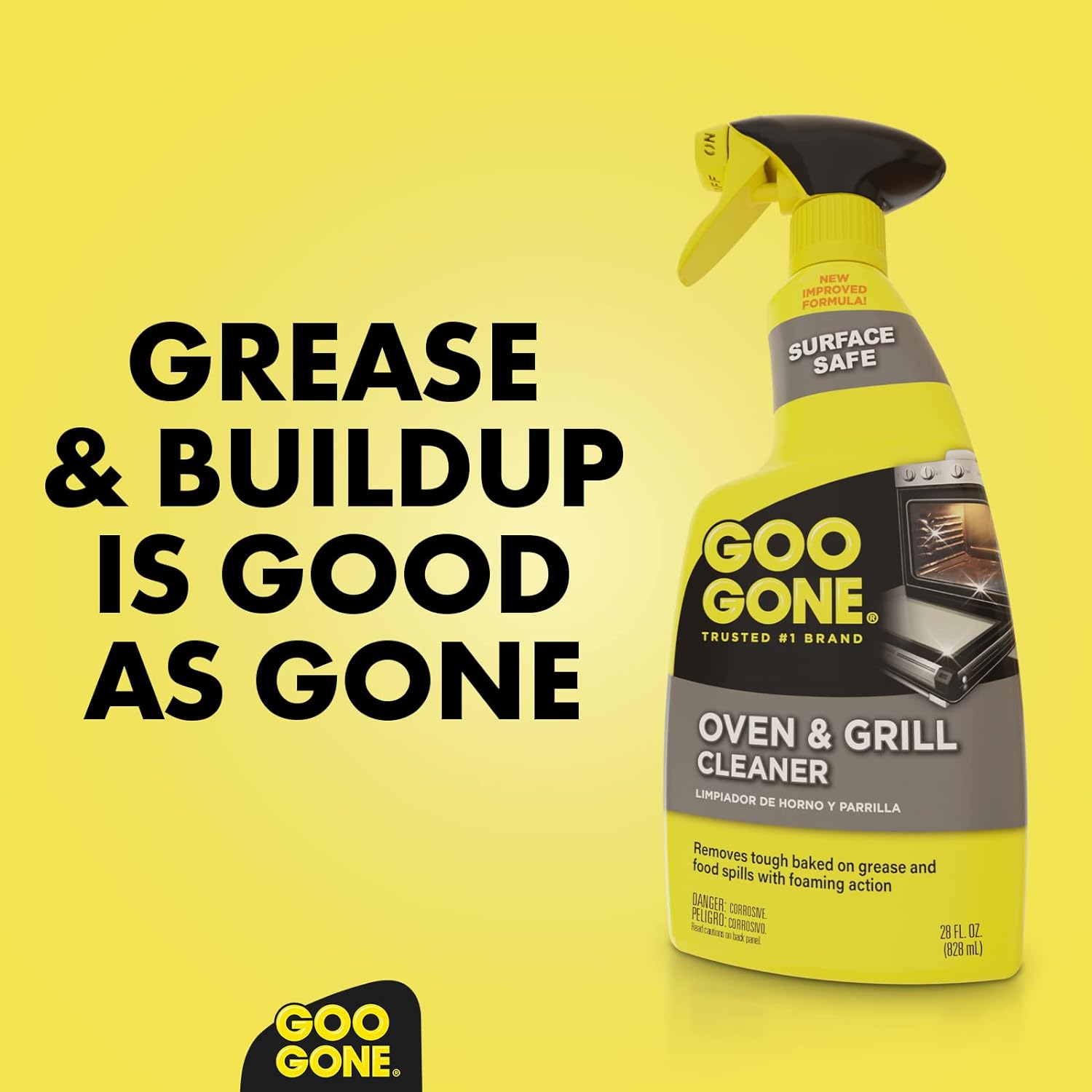 Goo Gone Oven and Grill Cleaner 28 oz - Removes Baked-On Grease Safely