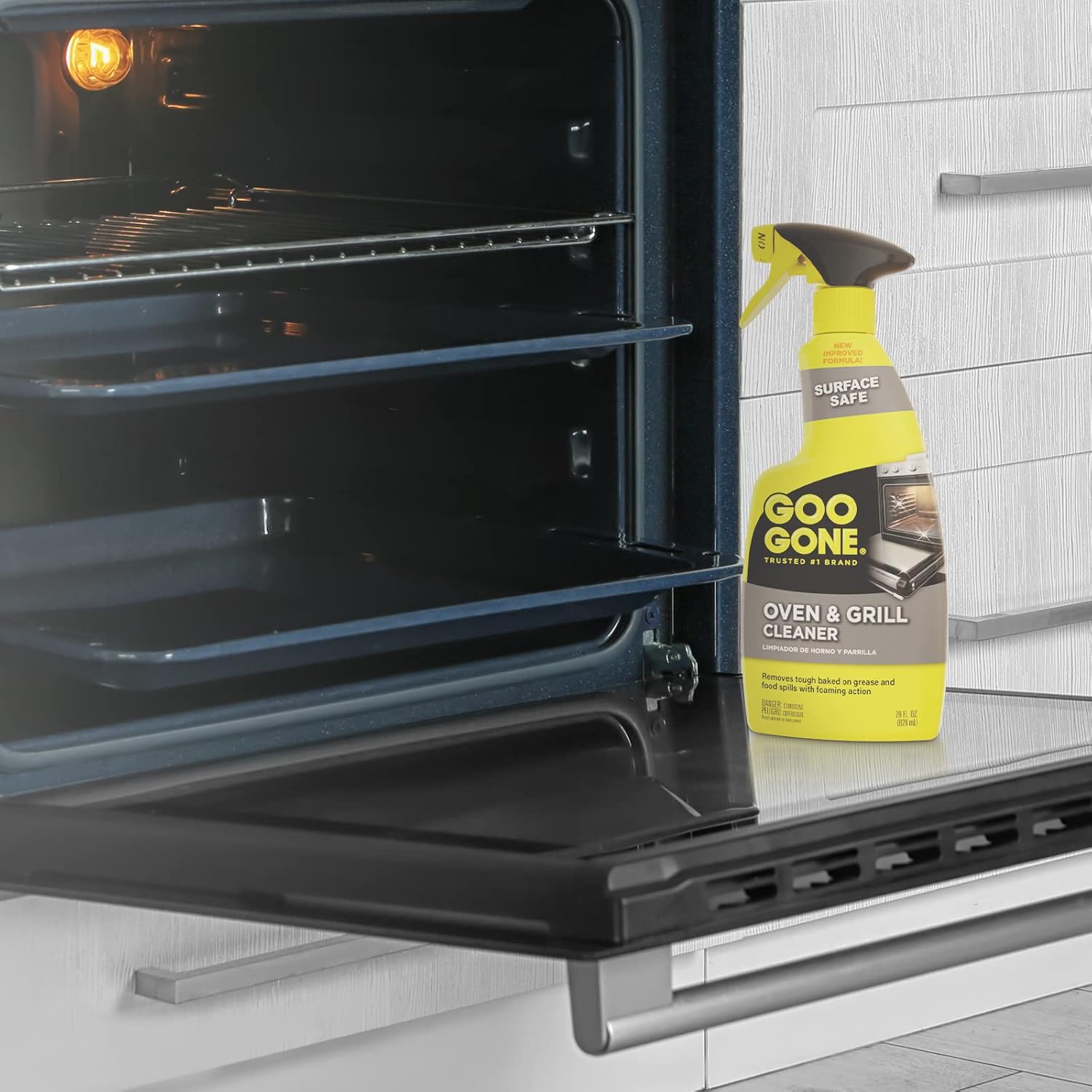 Goo Gone Oven and Grill Cleaner 28 oz - Removes Baked-On Grease Safely