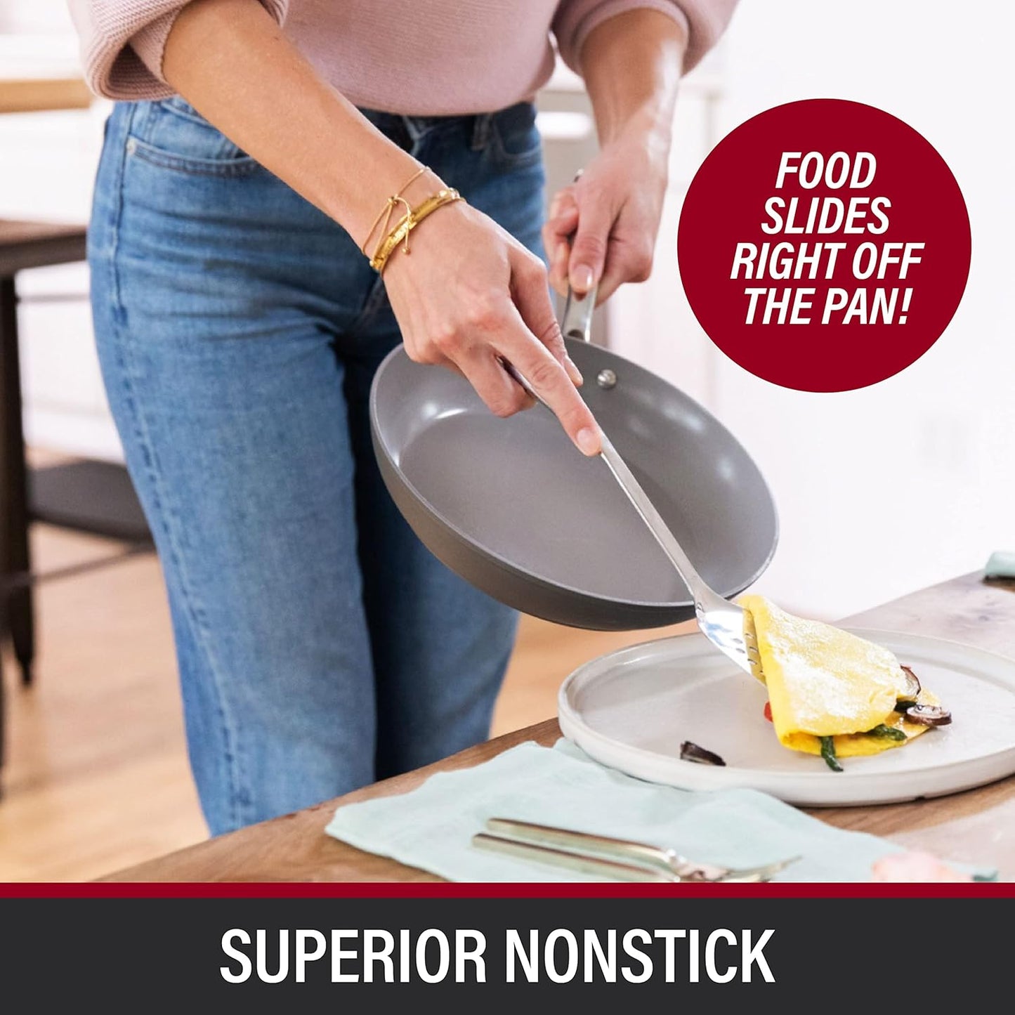 Granitestone Pro 20-Piece Nonstick Cookware Set - Hard Anodized, Durable, Toxin-Free, Dishwasher Safe