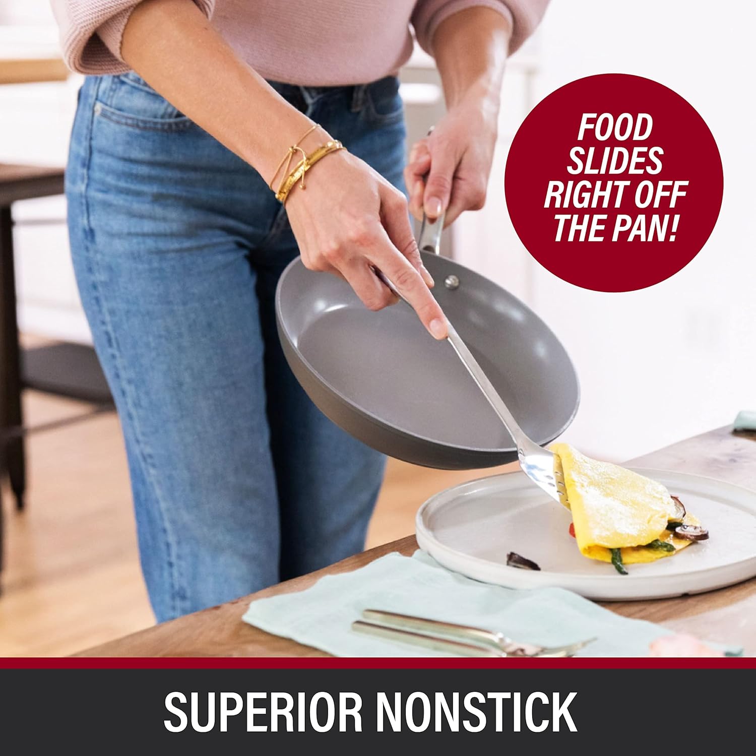 Granitestone Pro 20-Piece Nonstick Cookware Set - Hard Anodized, Durable, Toxin-Free, Dishwasher Safe