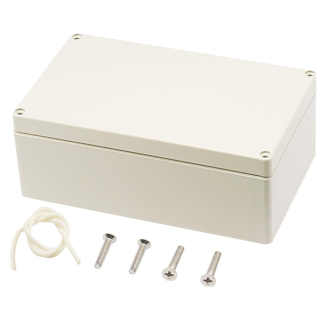 Gray ABS Plastic Junction Box IP65 Waterproof Dustproof Enclosure 7.9 x 4.7 x 2.95 inch - Universal Electrical Project Box