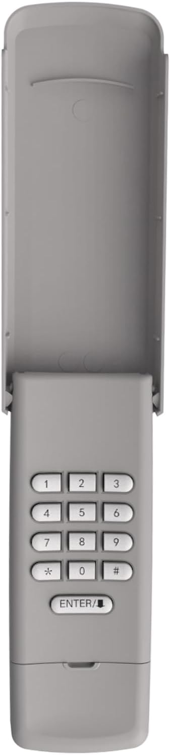 Gray BeanKOneal Universal Garage Door Opener Keypad - Compatible with Liftmaster, Chamberlain, Craftsman - Wireless Keypad Replacement - Purple Yellow Red Orange Green Learn Button