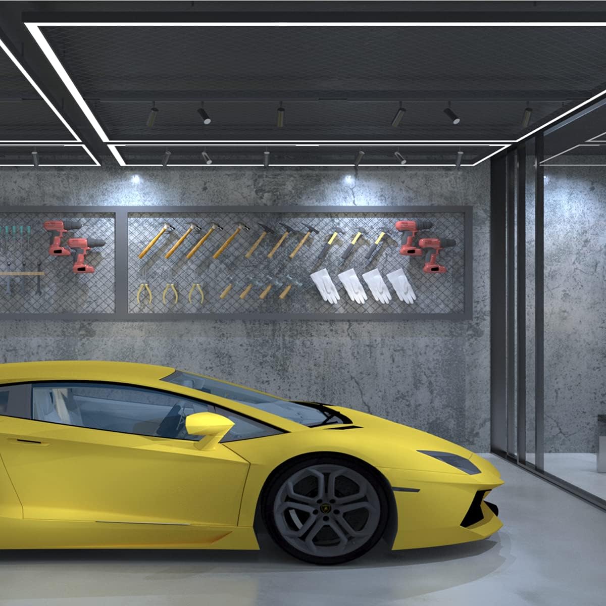 Gray Concrete Peel and Stick Wallpaper - 16x354 Inch Matte Contact Paper for Countertop, Waterproof Self Adhesive Furniture Stickers - Kitchen Decorative Vinyl Shelf Liner