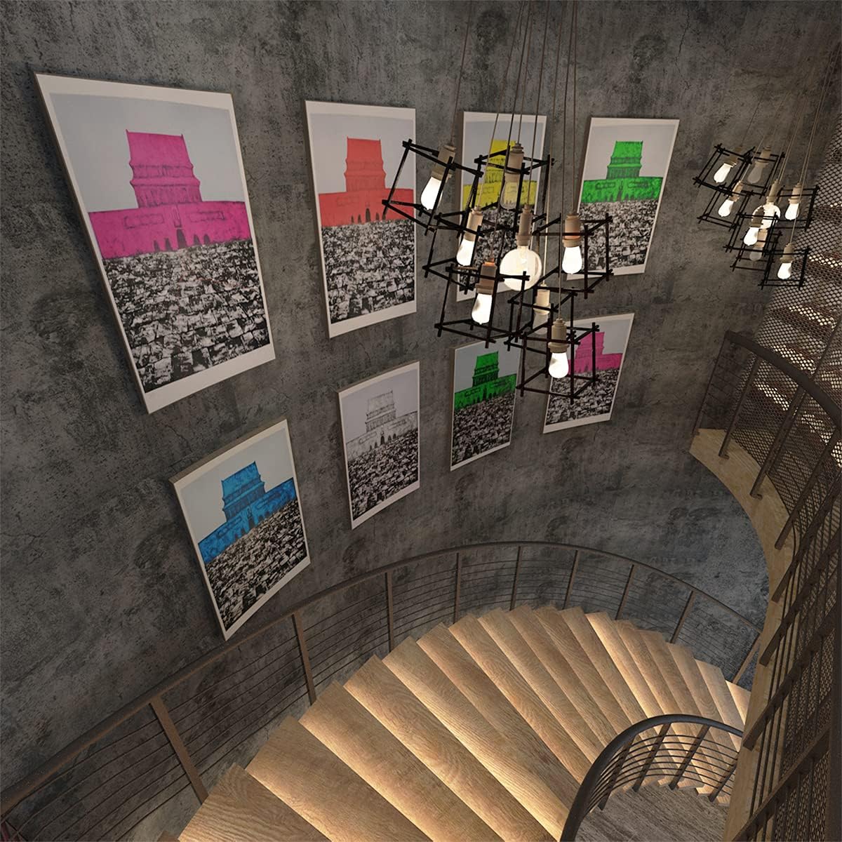 Gray Concrete Peel and Stick Wallpaper - 16x354 Inch Matte Contact Paper for Countertop, Waterproof Self Adhesive Furniture Stickers - Kitchen Decorative Vinyl Shelf Liner