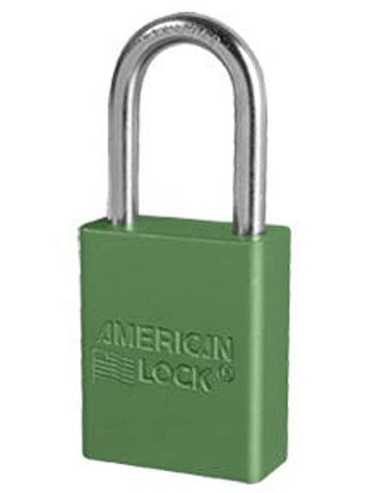 Green Aluminum Keyed Padlock by American Lock - A1106GRN1KEY Q# DG6842 - WildKart