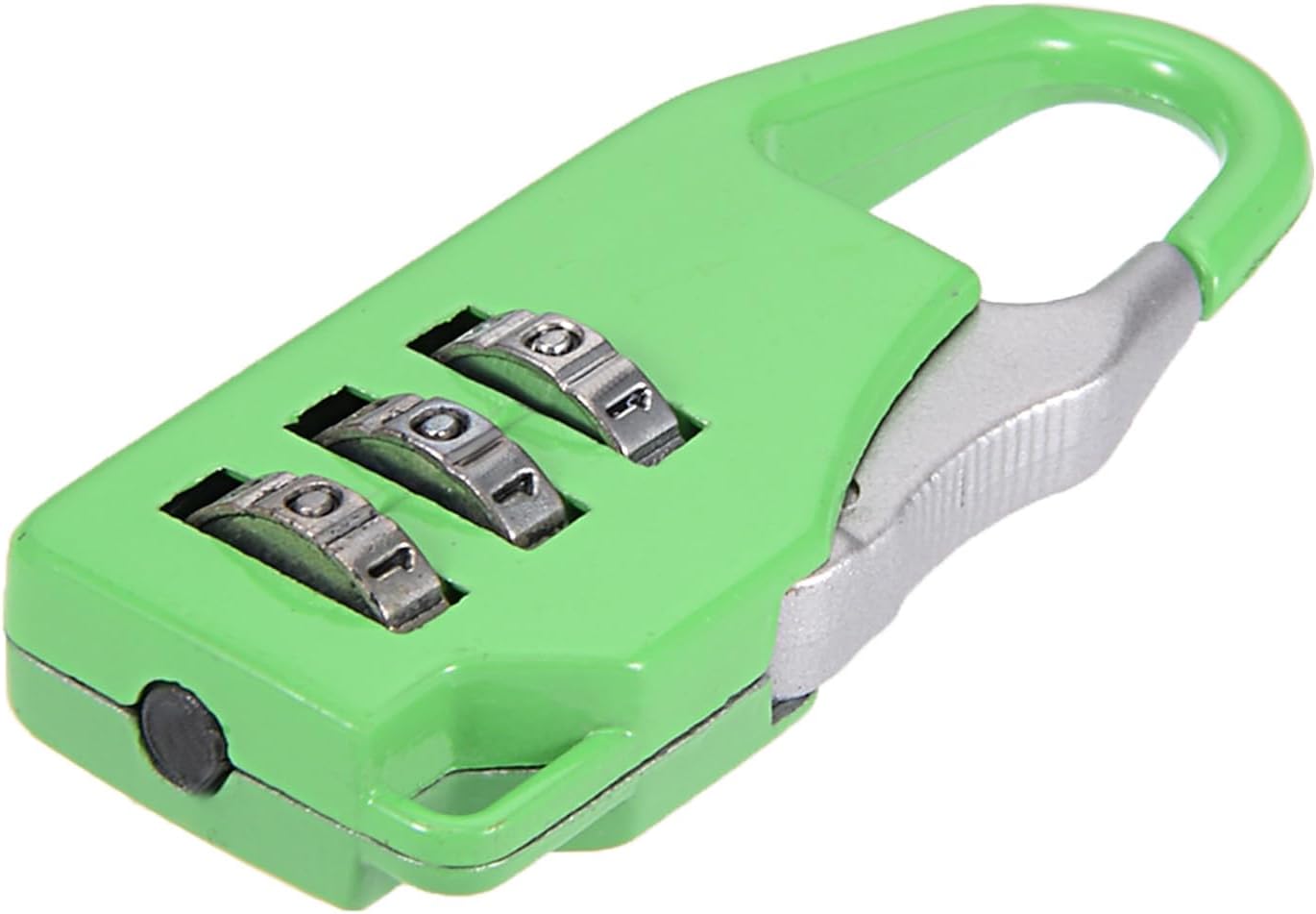 Green Zinc Alloy 3 Digit Combination Padlock for Gym Gate Sports Locker - Resettable Code Combo Lock for Indoor Outdoor Use (3.5mm)