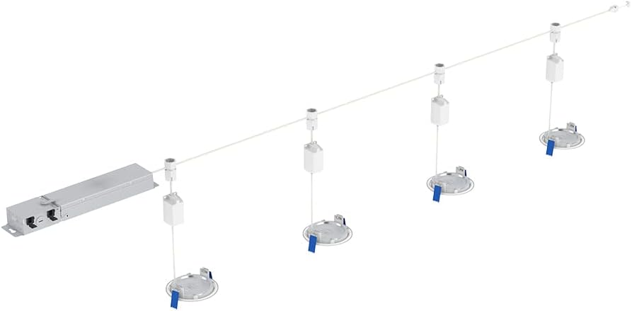 HALO Quicklink 4 Inch Canless Ultra-Thin LED Wafer Light 6 Pack - Ceiling/Shower - 605 Lumens - 5 Color Temperatures - 0-10V Dimming