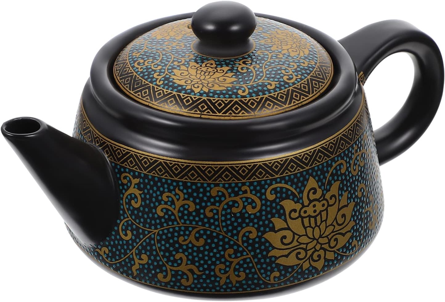 Handheld Ceramic Tea Kettle with Exquisite Decor - ULTNICE Tea Maker Pot for Hot Tea