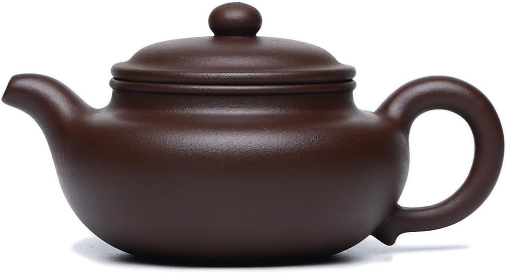 Handmade Yixing Purple Clay Teapot 12.8 Oz - SILINE Fine Zisha Series, Chinese Kungfu Tea Maker, Authentic Clay Pot