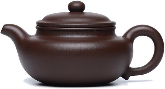 Handmade Yixing Purple Clay Teapot 12.8 Oz - SILINE Fine Zisha Series, Chinese Kungfu Tea Maker, Authentic Clay Pot