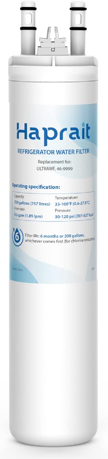 Haprait HP005 Water and Ice Filter Replacement for Frigidaire ULTRAWF and Kenmore 9999 - 11 Inches
