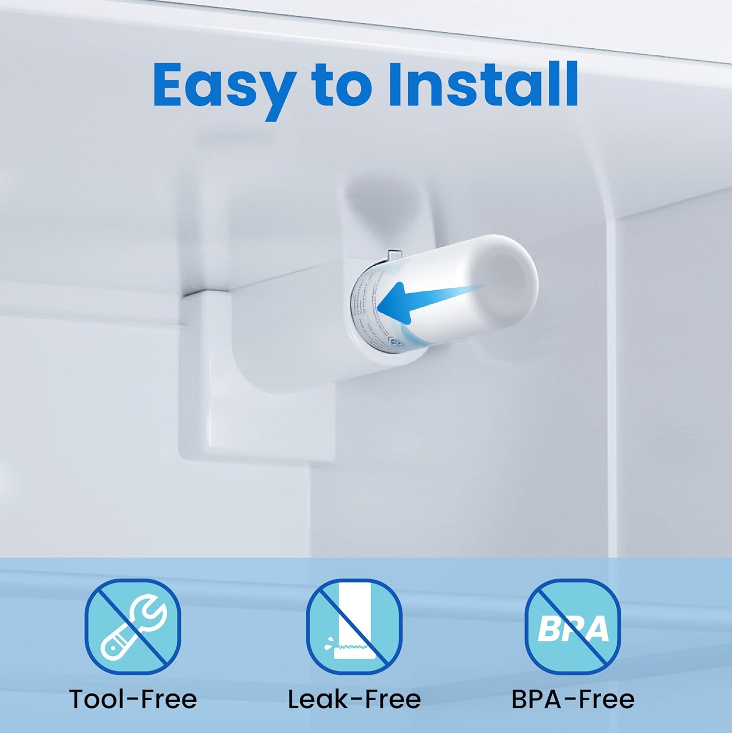 Haprait HP005 Water and Ice Filter Replacement for Frigidaire ULTRAWF and Kenmore 9999 - 11 Inches