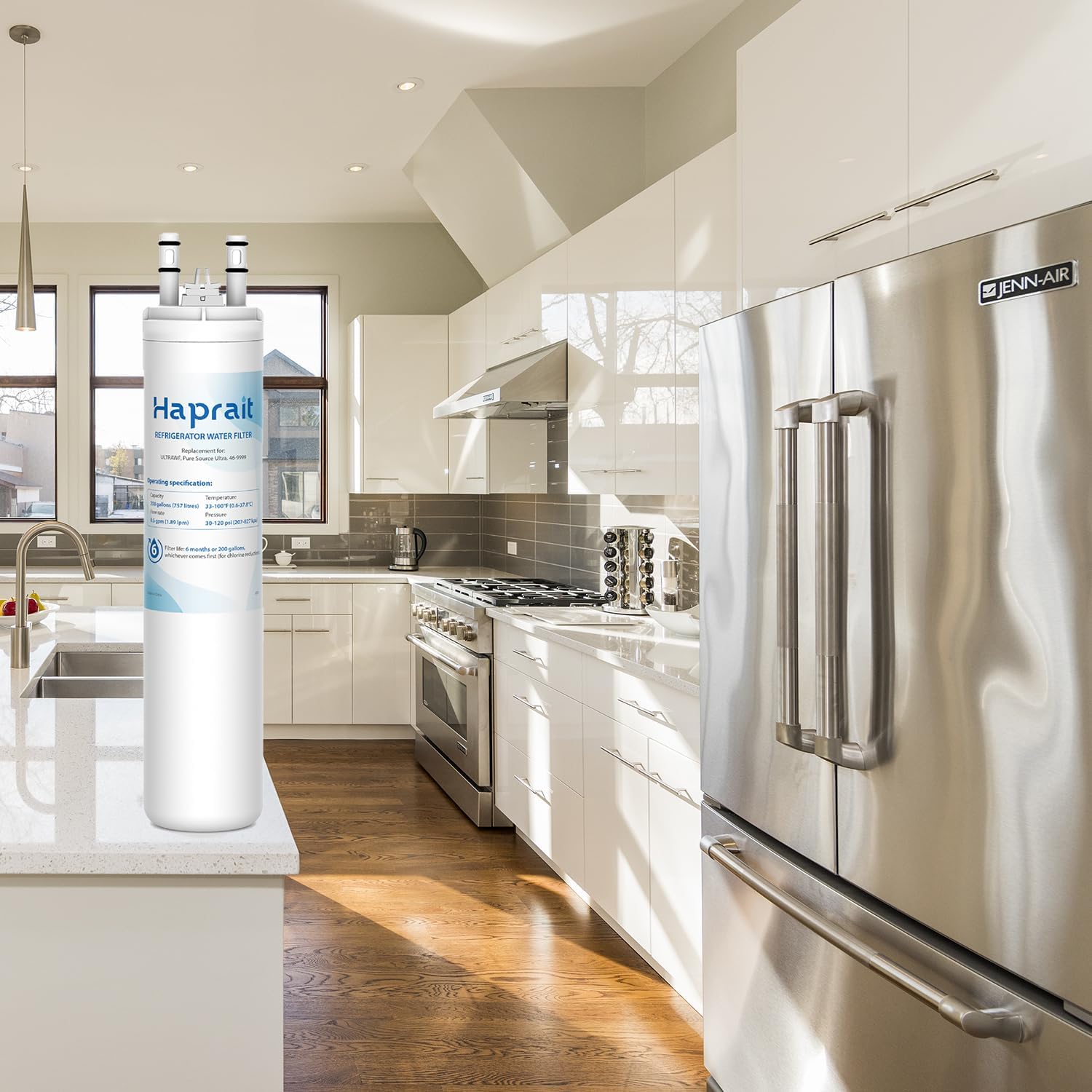 Haprait HP005 Water and Ice Filter Replacement for Frigidaire ULTRAWF and Kenmore 9999 - 11 Inches