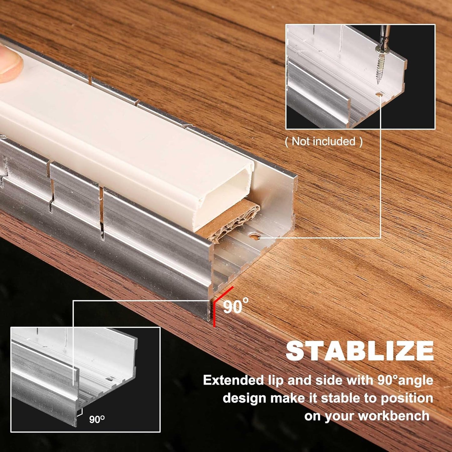 HAUTMEC 6" Mini Hacksaw Set with Miter Box, Bi-Metal Blade, and Adjustable Cutting Angles - Professional Tool for Metal, Crafts, Wood, Plastic