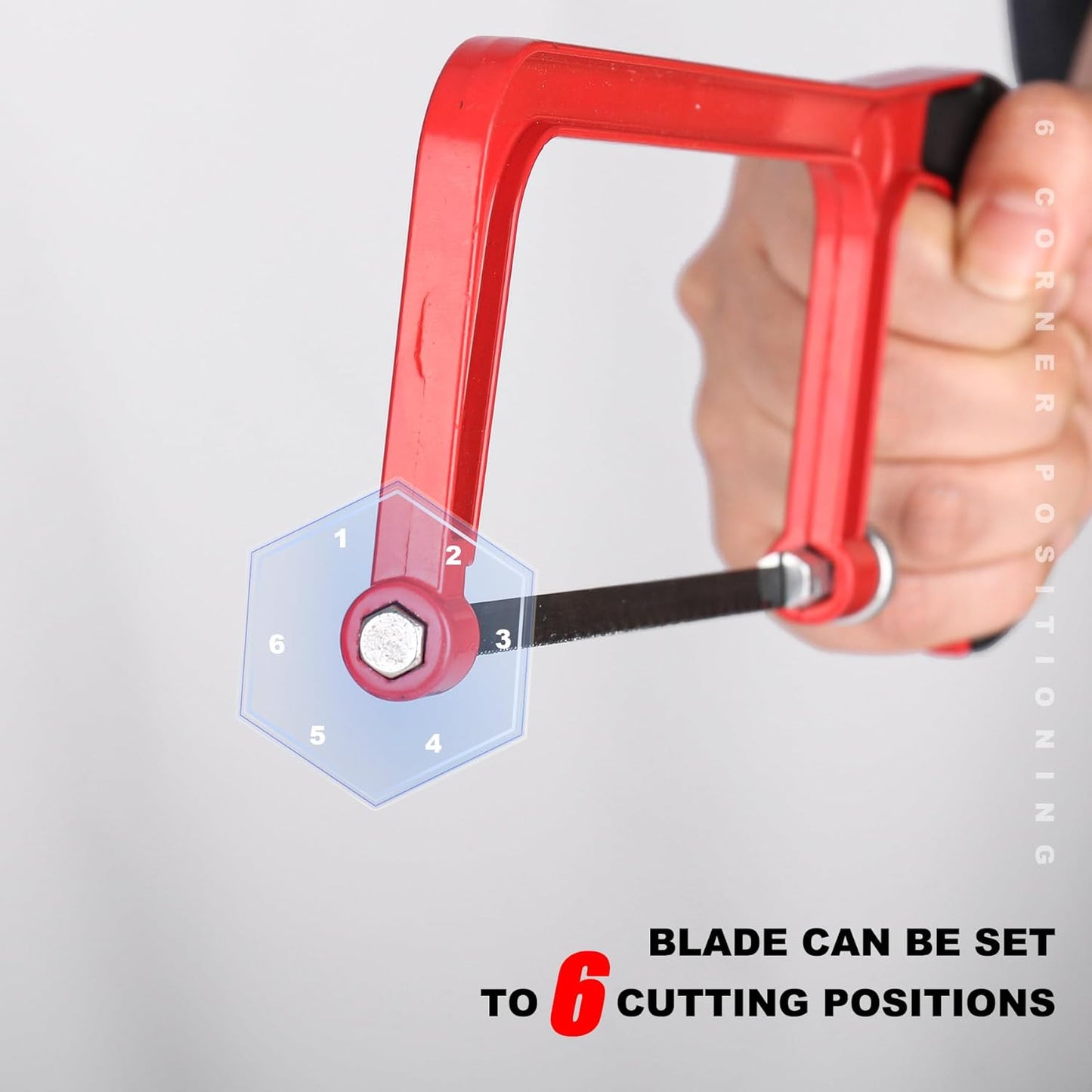 HAUTMEC 6" Mini Hacksaw Set with Miter Box, Bi-Metal Blade, and Adjustable Cutting Angles - Professional Tool for Metal, Crafts, Wood, Plastic