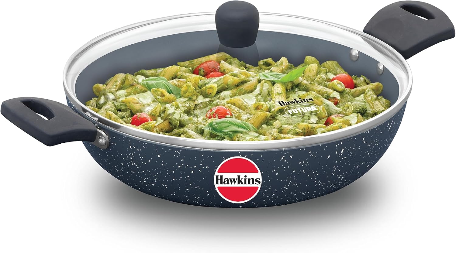 Hawkins ICP28G Nonstick Pro Pasta Pan, 28cm Granite Induction Fry Pan Blue