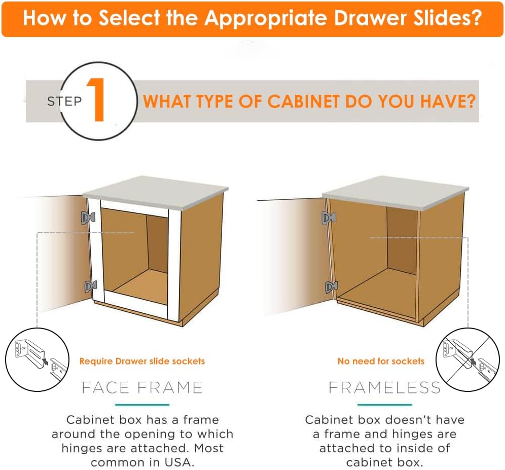 HBL Soft Close Drawer Slides 14 inch - Heavy Duty Replacement, Full Extension Ball Bearing, 200 LB Capacity, Cold-Rolled Steel, Rust-Resistant