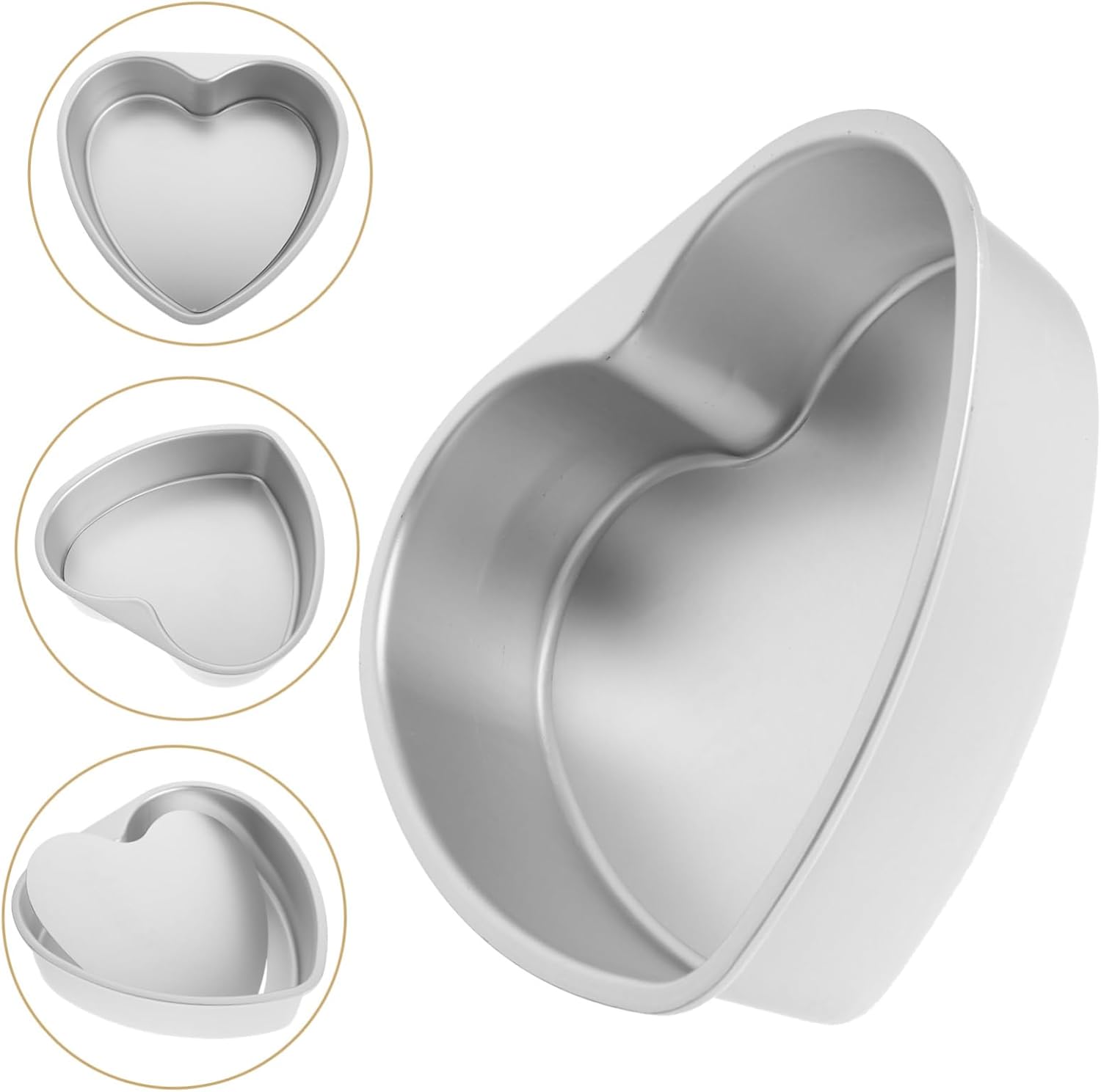 Heart Shaped Cake Mold for Baking Cheesecakes & Pastries - Easy Release DIY Mould by OKUMEYR