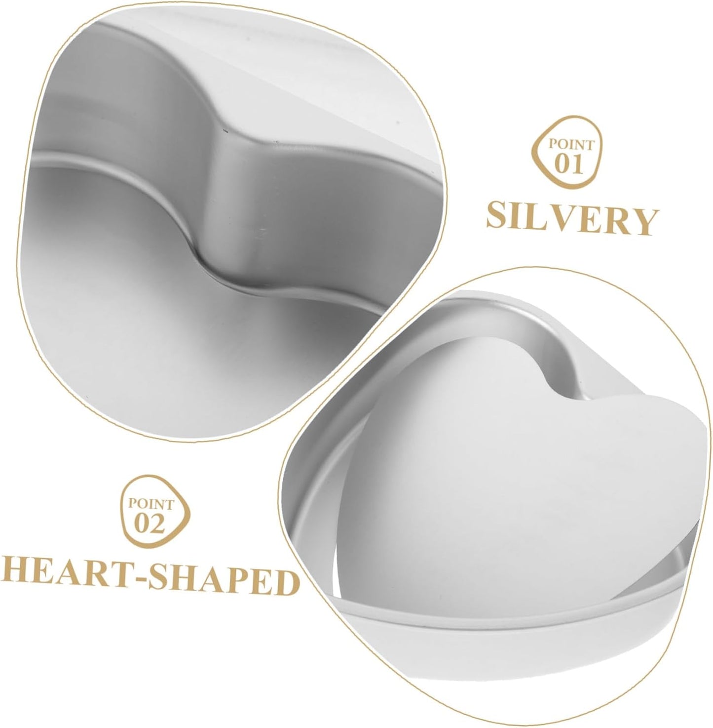 Heart Shaped Cake Mold for Baking Cheesecakes & Pastries - Easy Release DIY Mould by OKUMEYR