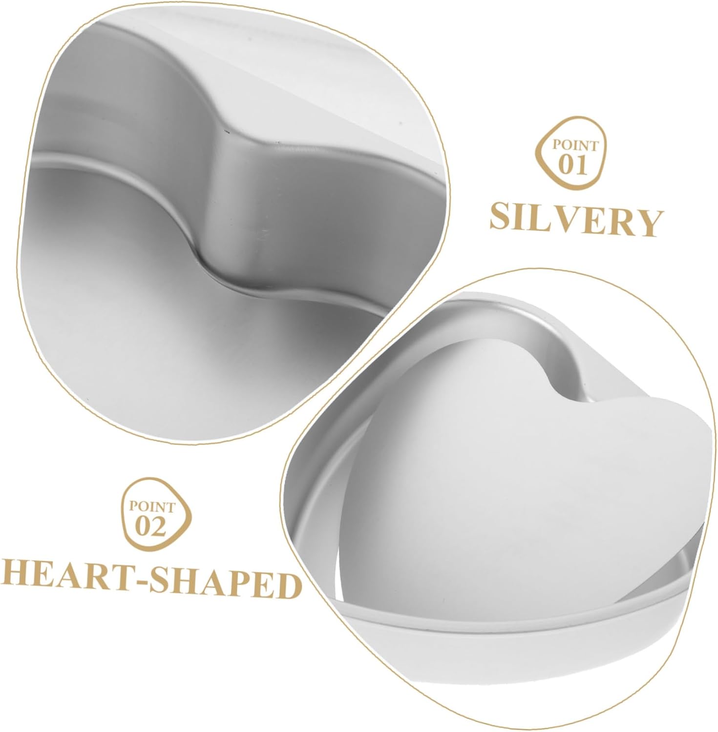 Heart Shaped Cake Mold for Baking Cheesecakes & Pastries - Easy Release DIY Mould by OKUMEYR