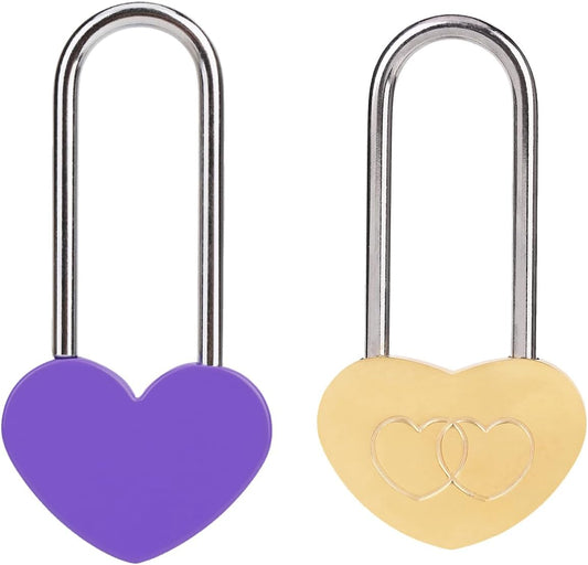 Heart-shaped Love Lock for Lovers - Perfect for Weddings, Anniversaries, and Valentine's Day Travel