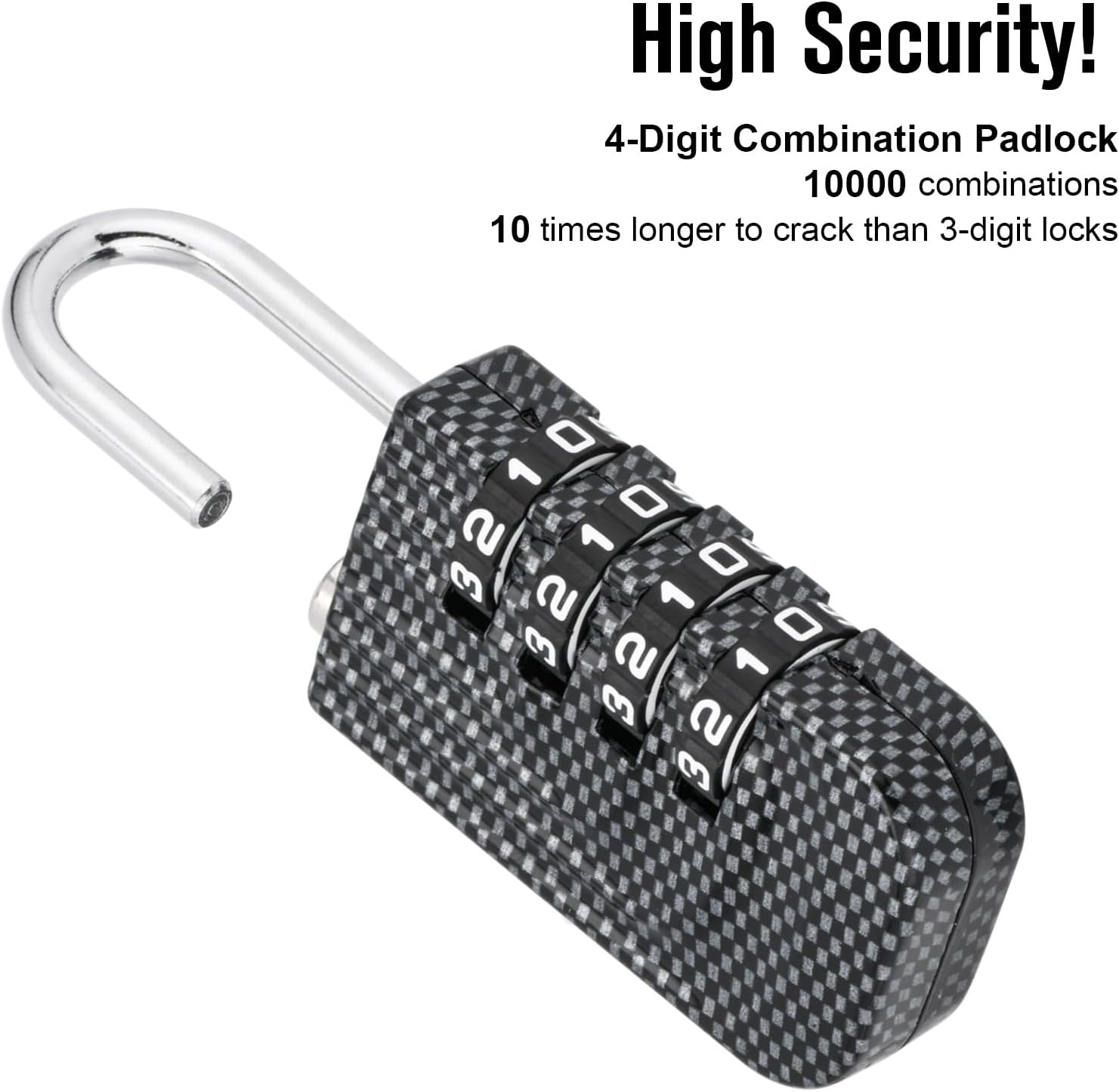 Heart Shaped Smart Padlock Set with Zinc Alloy Material for Gym, Luggage, School, Wallet - 2 Pack Combination Padlock