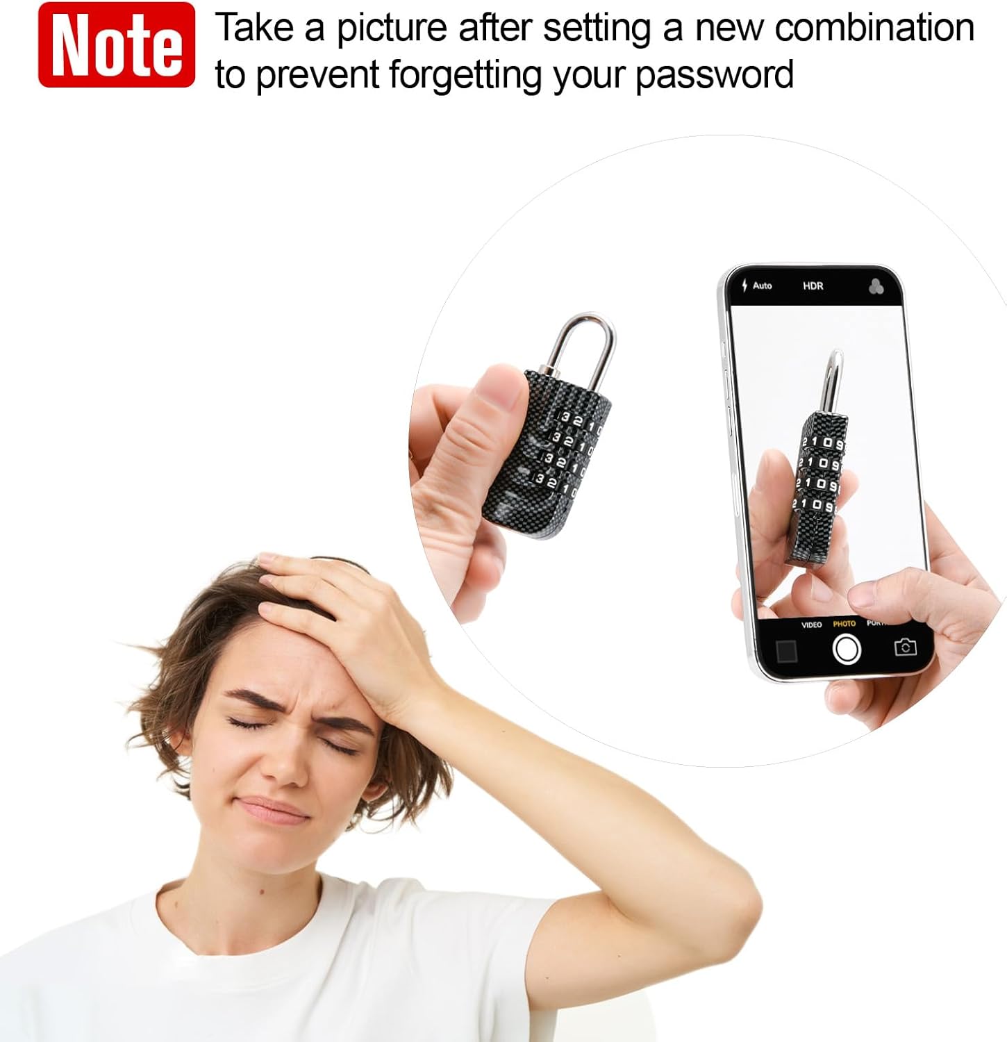 Heart Shaped Smart Padlock Set with Zinc Alloy Material for Gym, Luggage, School, Wallet - 2 Pack Combination Padlock