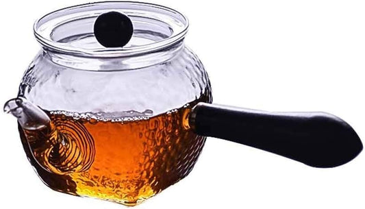 Heat-Resistant Glass Kettle Teapot Set for Flower Tea - 210ml Capacity