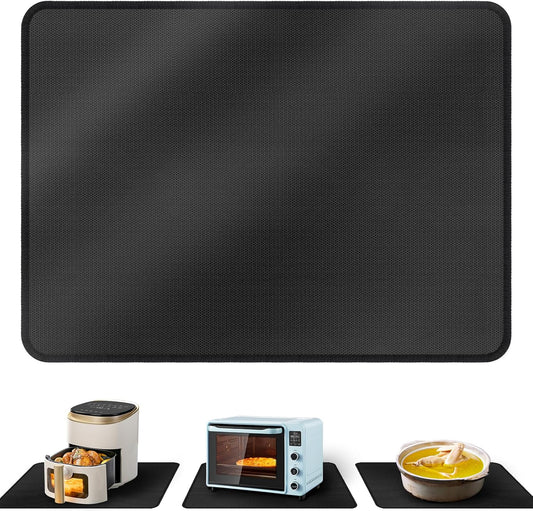 Heat Resistant Silicone Mats for Countertop - 24x31in Nonskid Mats for Kitchen Appliances - Air Fryer, Coffee Maker, Toaster, Oven