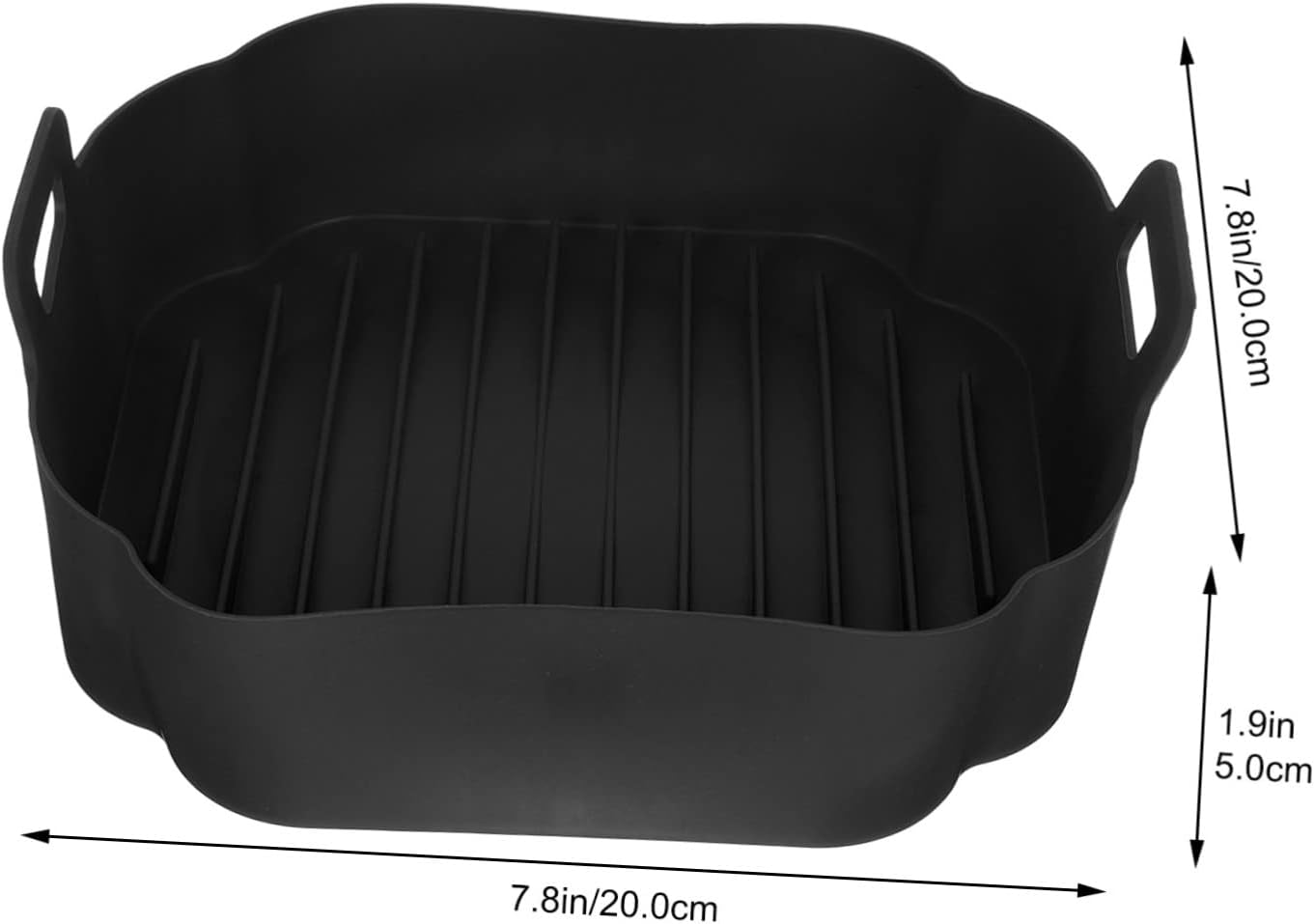 Heat Resistant Zerodeko Air Fryer Silicone Liner - Compatible with 7 Air Fryers - Easy Cleaning Baking Mat for Air Fryer Accessories